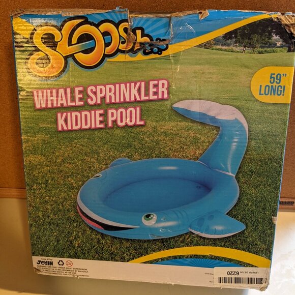 Sloosh Whale Sprinkler Kiddie Pool - Picture 1 of 2